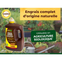 Vollflüssiger Volldünger - SOLABIOL - 2,5 l - Ergibt bis zu 250 l Lösung - Universell - Für alle Kul