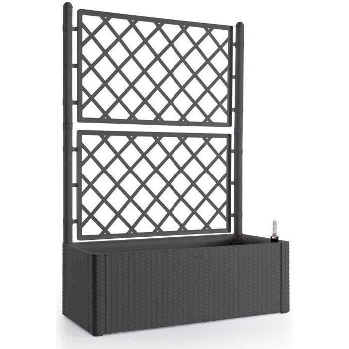 STEFANPLAST Natural Deluxe rectangular flower box with mesh - 100 x 43 x H 142 cm - 90 + 6.5 L in st