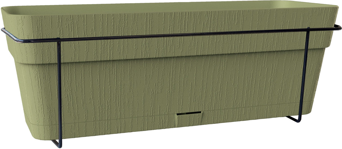 STEFANPLAST Balkontisch ETHICA - 9 L - 50 x 18 x 17 cm - Olivgrün