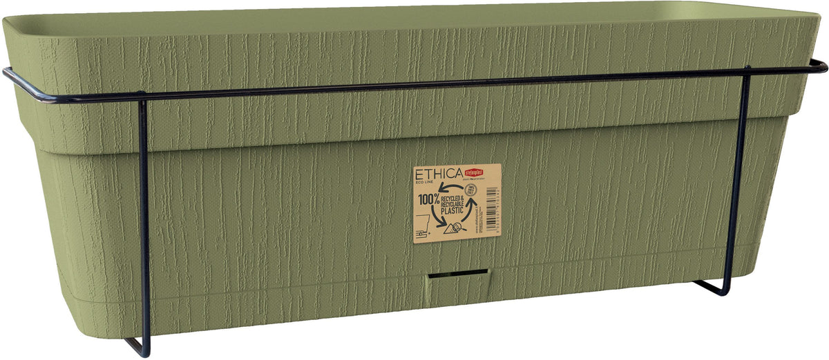 STEFANPLAST Balkontisch ETHICA - 9 L - 50 x 18 x 17 cm - Olivgrün