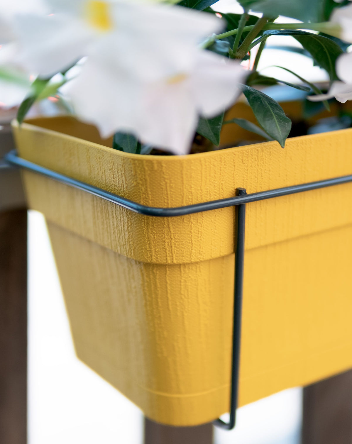 STEFANPLAST Balkontisch ETHICA - 9 L - 50 x 18 x 17 cm - Senfgelb