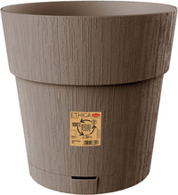 STEFANPLAST ETHICA Blumentopf  2 l  40 x 39 cm (H)  mit Wasserreservoir  Taupe