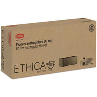 Ethica rectangular flower box 80 cm chalk