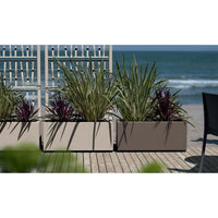 Ethica rectangular flower box 80 cm taupe