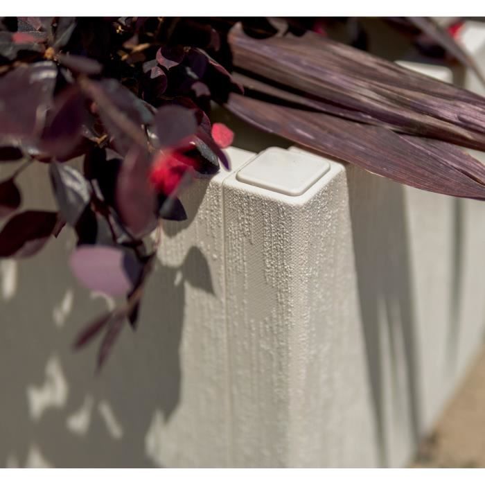 Flower box - ETHICA - Chalk - Square - 38 L - STEFANPLAST