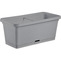 STEFANPLAST NATURAL Blumenkasten  66 l  80 x 40 x 34 cm (H)  Steingrau