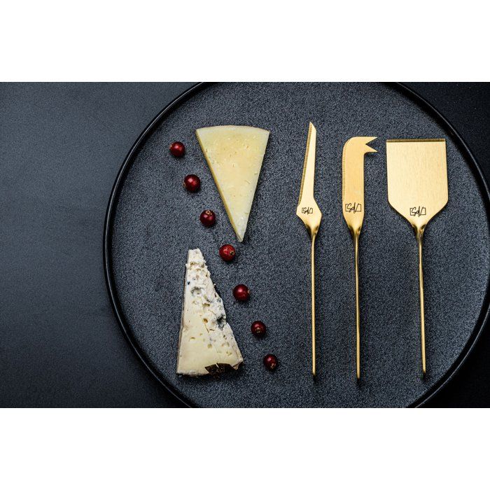 Käse- und Buttermesserset  LIFESTYLE  Edelstahl  6-teilig  Gold