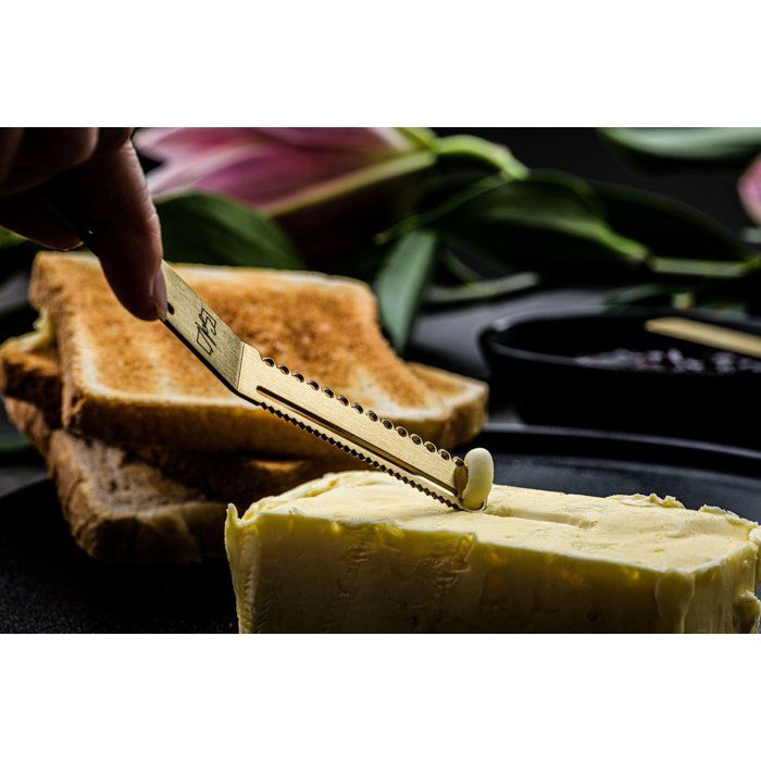Käse- und Buttermesserset  LIFESTYLE  Edelstahl  6-teilig  Gold