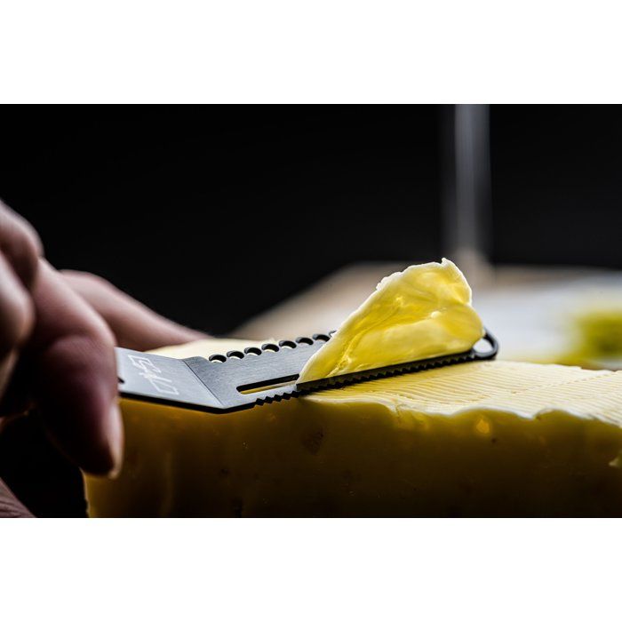 Käse- und Buttermesserset  LIFESTYLE  Edelstahl  6-teilig  Schwarz