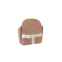 Chair cushion - TINEO - Straps - 27 x 26 x 33 cm - Brown sugar