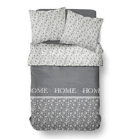 Duvet cover - TODAY - CHARME - Chambray - Dark gray Capucine - 260 x 240 cm