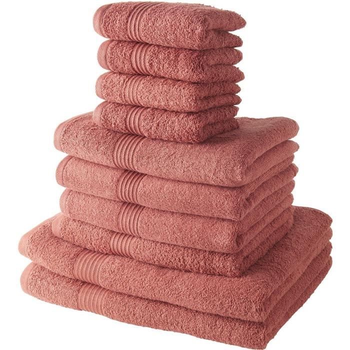 TODAY Set of 4 Guest Towels 30x50 cm + 4 Bath Towels 50x100 cm + 2 Bath Towels 70x130 cm 100% Terrac