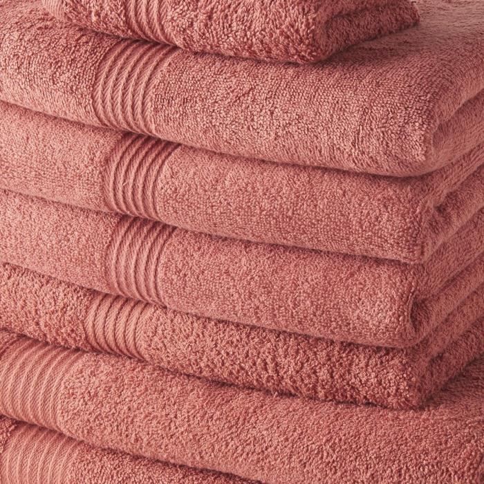 TODAY Set of 4 Guest Towels 30x50 cm + 4 Bath Towels 50x100 cm + 2 Bath Towels 70x130 cm 100% Terrac