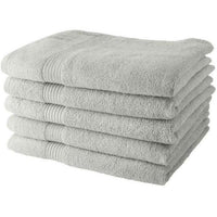 Set of 5 TODAY Bath Towels 70x130 cm 100% Cotton - Chalk