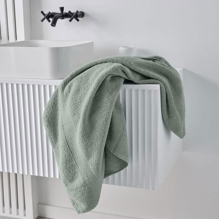 TODAY Essential - Set of 10 hand towels 50x90 cm 100% Cotton, Celadon color