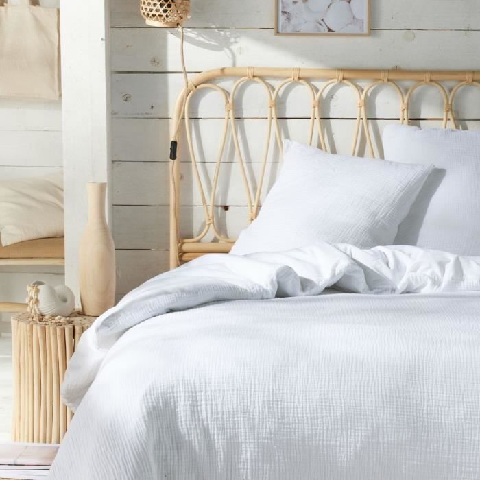 Bedding set - TODAY - 123320 - 2 people - 260x240cm - Plain cotton gauze - Chalk