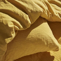 Bedding set - TODAY - 123333 - 1 person - 140x200 cm - Plain cotton gauze - Ochre