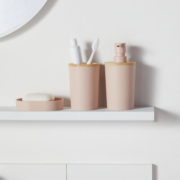 6er-Set Badezimmer-Accessoires  TODAY  UTILITY  Seifenspender, Zahnputzbecher, Zahnbürstenhalter,