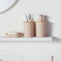 6er-Set Badezimmer-Accessoires  TODAY  UTILITY  Seifenspender, Zahnputzbecher, Zahnbürstenhalter,