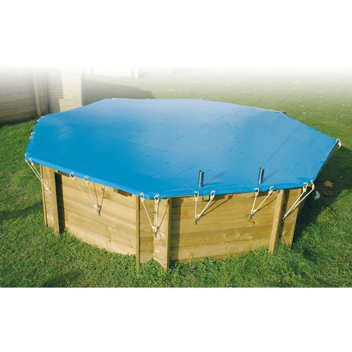 Sicherheits- und Winterabdeckung  UBBINK  Für Ibbink-Holzpools  360 cm  Blau