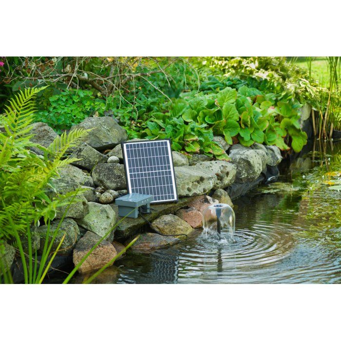 Springbrunnenpumpe  UBBINK  SolarMax 600 Accu Power Control  Fördermenge 700 l/h  Tag-/Nachtbetr