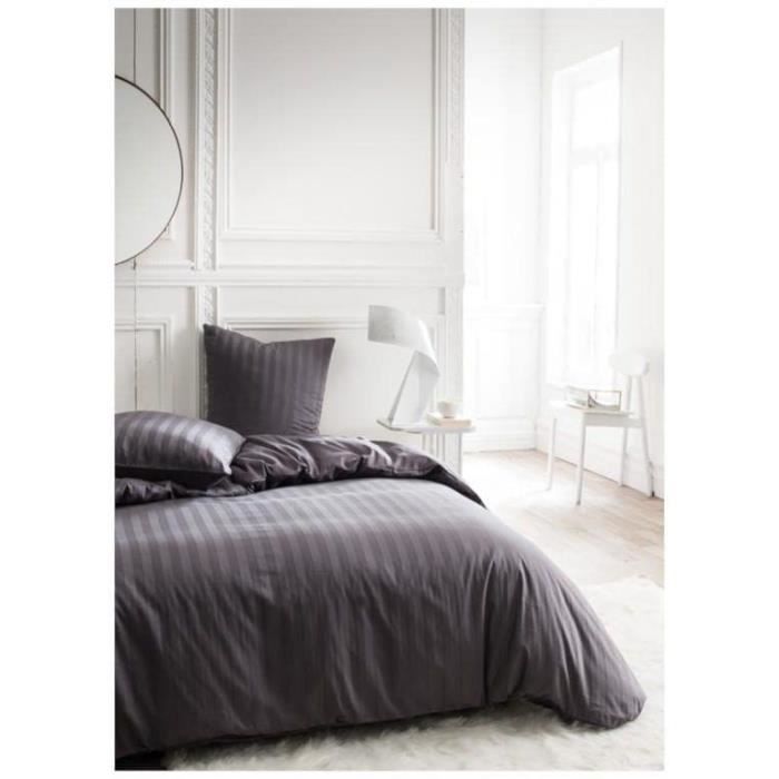 TODAY PRESTIGE TODAY BLATE - 240 x 260 cm - 2 people - 100% cotton satin - charcoal