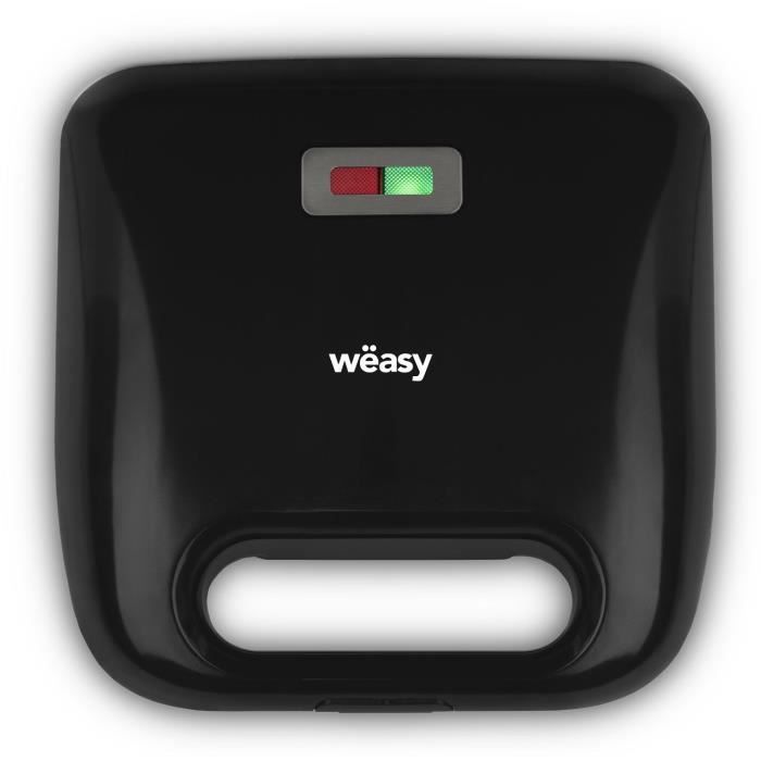 WEASY JOY600 - 4 in 1 sandwich maker - 4 interchangeable plates - 750W - Pilot light - Non-stick coa