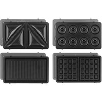WEASY JOY600 - 4 in 1 sandwich maker - 4 interchangeable plates - 750W - Pilot light - Non-stick coa
