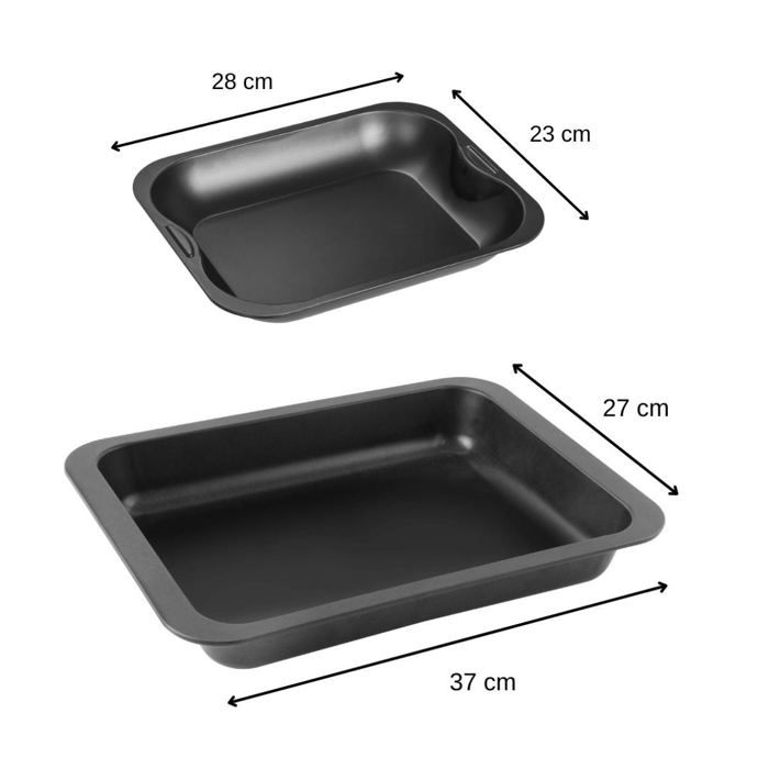 2er-Set rechteckige Auflaufformen - ZENKER - Special Cooking - 37 x 27 und 28 x 23 cm