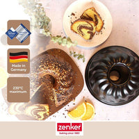 Kouglofform und Savarinform - ZENKER - Schwarz Metallic - 25 und 28 cm